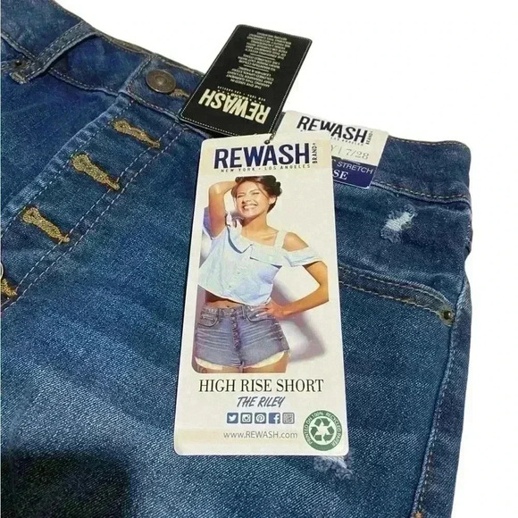 REWASH High Rise Short “The Riley” Size 7/28 - Picture 2 of 5